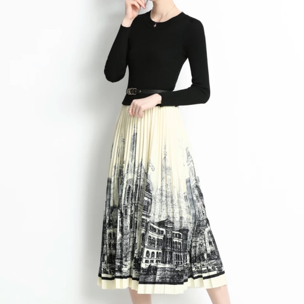 ❤️ The KIMORA full European Cityscape Dress - Picture 4 of 15